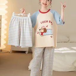 INCLUD Girls Printed Night suit-picture-15