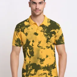 SZN Men Moisture Wicking Dyed Polo Collar T-shirt image 1