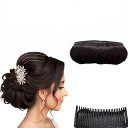 VIEWS Clip-In Wavy Puff Maker Hair Extension - Brown -8 Inches-picture-38