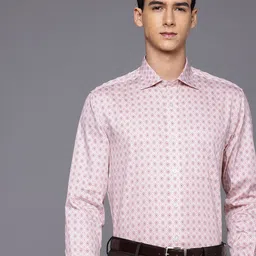 Louis Philippe Men Classic Pure Cotton Printed Formal Shirt-picture-26