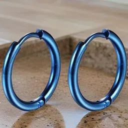 Crazy Fashion Stainless Steel Circular Hoop Earrings-picture-27