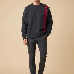 Mast & Harbour Men Striped Printed Pullover with Fringed Detail-picture-18