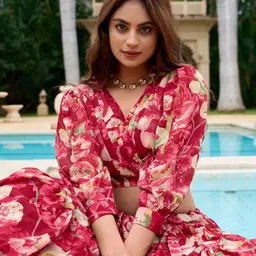 Kaizen TEXO FAB Printed Semi-Stitched Lehenga & Unstitched image 4