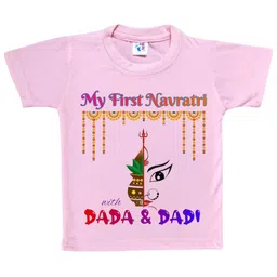 Cute Pals Kids-Unisex Pink Cotton Graphic Printed Tshirts-picture-49