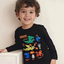 INCLUD Boys Printed Round Neck Pure Cotton T-shirt-picture-24