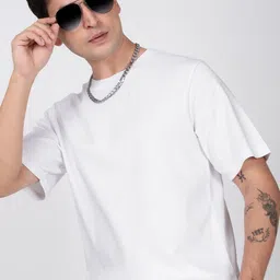 Bene Kleed Solid Short Sleeves Round Neck Regular Fit Pure Cotton T-Shirt image 5