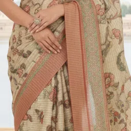 ZAMUNA Floral Silk Cotton Mysore Silk Saree image 2
