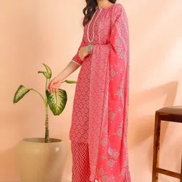 SZN Women Printed Regular Kurta with Trousers & With Dupatta-picture-20
