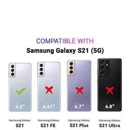 LIRAMARK Solid Samsung S21 Silicone Impact Resistant Soft Back Case image 4