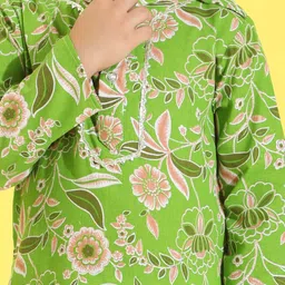 Cutiekins Boys Floral Printed Kurta with Pyjama image 3