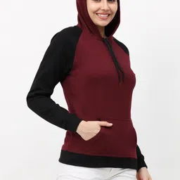 RC NEOEN Women Colourblocked Hooded Sweatshirt image 3