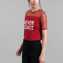 RC NEOEN Print Sheen Cotton Crop Top image 3