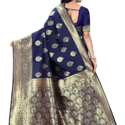 KSALIYA Blue Silk Blend Sarees image 2