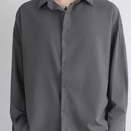 StyleCast Men Spread Collar Solid Cotton Casual Shirt-picture-17