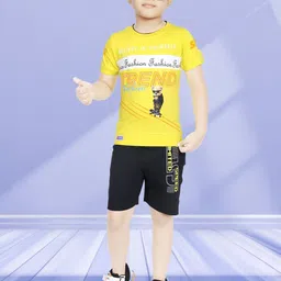 Ayu Elite Fashion Boys Pure Cotton Clothing Set image 1