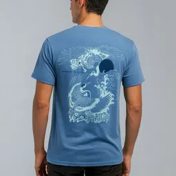 EcoLove Men Printed Dry Tech T-shirt image 3