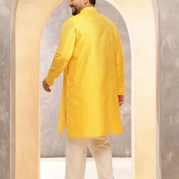 SOJANYA PLUS Geometric Printed Mandarin Collar Straight Kurta image 2