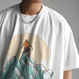 SENO TEX Men Printed Drop-Shoulder Sleeves T-shirt image 2