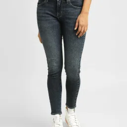 levi's Women's 710 Blue Skinny Fit Mid Rise Jeans image 1