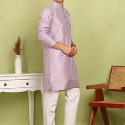 Anouk Men Regular Thread Work Kurta with Pyjamas image 5