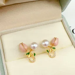 COOLWOOL Floral Studs Earrings-picture-55