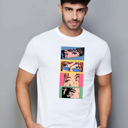 KAIDO Graphic Printed Round Neck Cotton T-shirt-picture-19