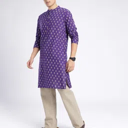 Anouk Rustic Floral Printed Mandarin Collar Straight Kurta image 2