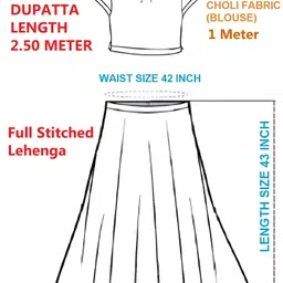 MADHUR HAND WORK ART Embroidered Semi-Stitched Lehenga & Unstitched Blouse With Dupatta image 4