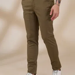 Parx Men Solid Slim Fit Formal Trousers image 2