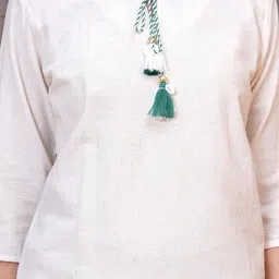 HIGHLIGHT FASHION EXPORT Embroidered Round Neck Tunic With Trousers Co-Ords image 3