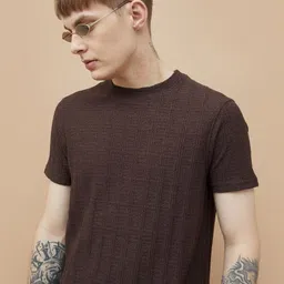 Fame Forever by Lifestyle Men Self Design Round Neck Cotton T-shirt image 2