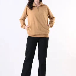 BAESD Women Mock Collar Solid Lightweight Open Front Jacket image 4