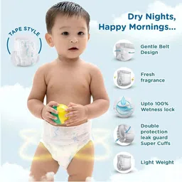 MeeMee Premium Baby Diaper Pants- S- 32 Pcs image 3