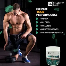 shadow labs Micronised Creatine Monohydrate | Lab Tested | Enhanced Absorption | 100% Pure Weight Gainers/Mass Gainers image 3
