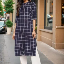 SZN Women Cotton Printed Kurta-image-62