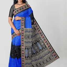 ETHNIC ODISHA HANDLOOM Ethnic Motifs Pure Cotton Sambalpuri Saree-picture-30