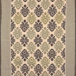 Furnishing Hut Brown Ethnic Motifs Premium Velvet 4 Seater Center Table Cloth Cover image 2