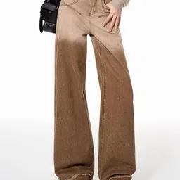 StyleCast Women Flared Mid-Rise Heavy Fade Ombre Cotton Jeans-image-34