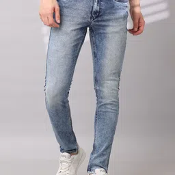 THE BEETEL HOUSE Men Faded Sharp Mid-Rise Slim Fit Clean Look Heavy Fade Trousers-picture-13