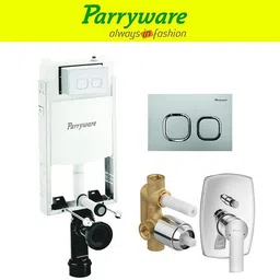 parryware Half Frame Concealed Cistern, with divater body upper crust set of 1 pic 314 Dual Flush Tank-picture-10