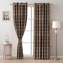 bombaydecor 213 cm (7 ft) Door Polyester Room Darkening Curtain (Pack Of 2)-picture-15
