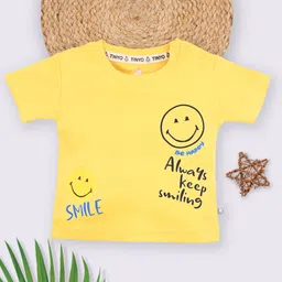 YK X Tinyo Infant Boys Smiley Printed Pure Cotton T-shirt-picture-29