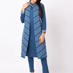 KEIKO Women Ethnic Motifs Regular Kurta with Trousers-image-2