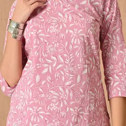 Anouk Rustic Women Floral Printed Cotton Kurta with Trousers image 4