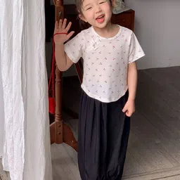 LULU & SKY Girls Printed T-shirt with Trousers-picture-48