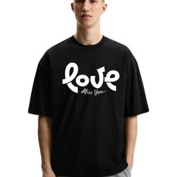 Fashnobic Men Typography Printed Round Neck Cotton Oversized T-shirt-picture-24
