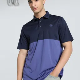 Puma Pure 2.0 Colourblocked Polo Collar Short Sleeve Golf T-Shirt-picture-58