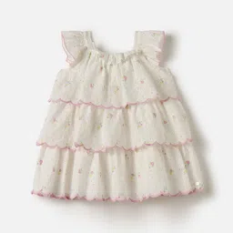 Giggles by Babyshop Girls Floral Printed Gathered Or Pleated A-Line Knee Length Dress-image-30
