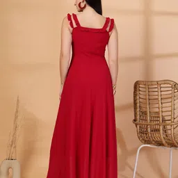 T TRYON ULTIMATE Ruffled Georgette A-Line Maxi Dress image 2