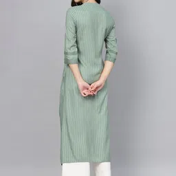 Meeranshi Women Striped Kurta image 4